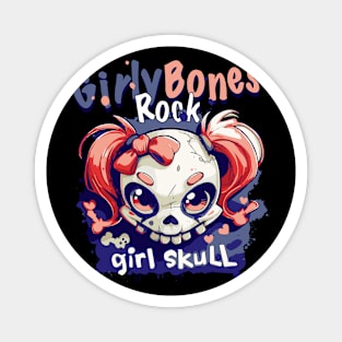 Skull Girl, Skull Fun T-Shirt 02 Magnet